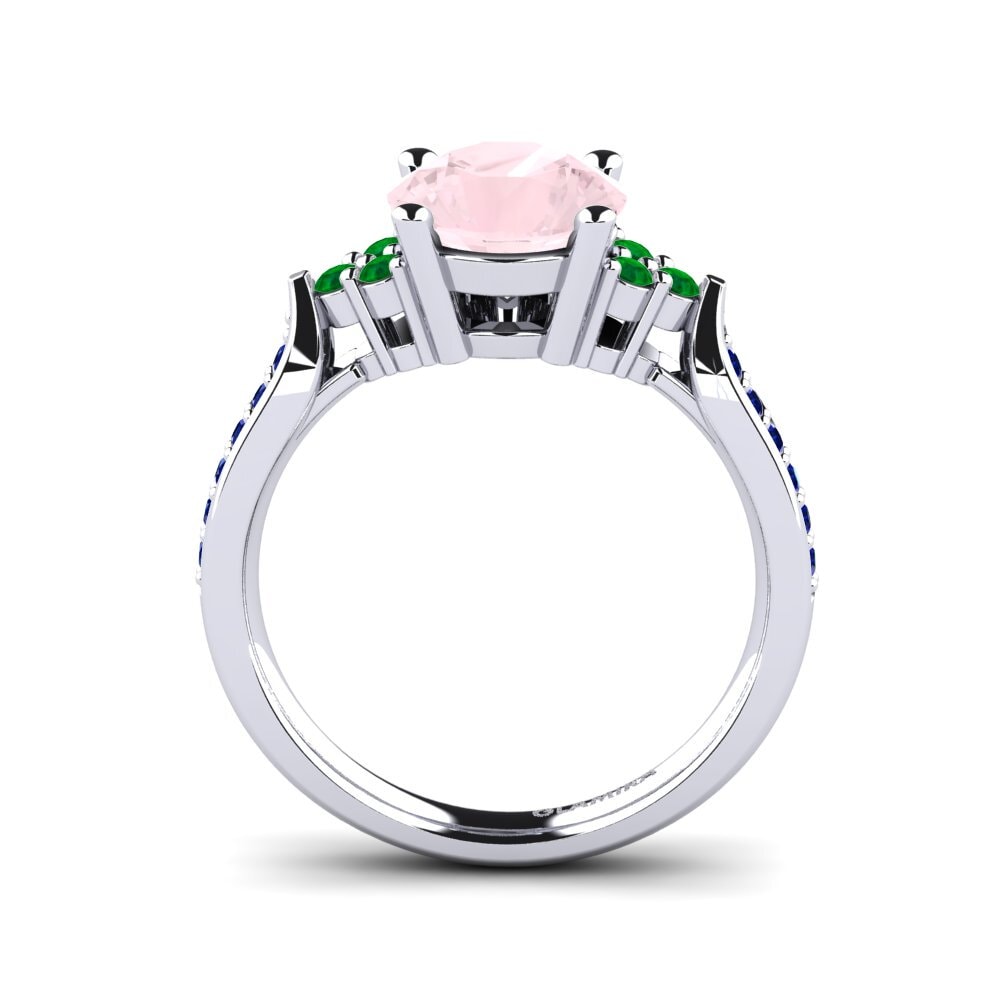 Rose Quartz Engagement Ring Cassidy 2.0 crt
