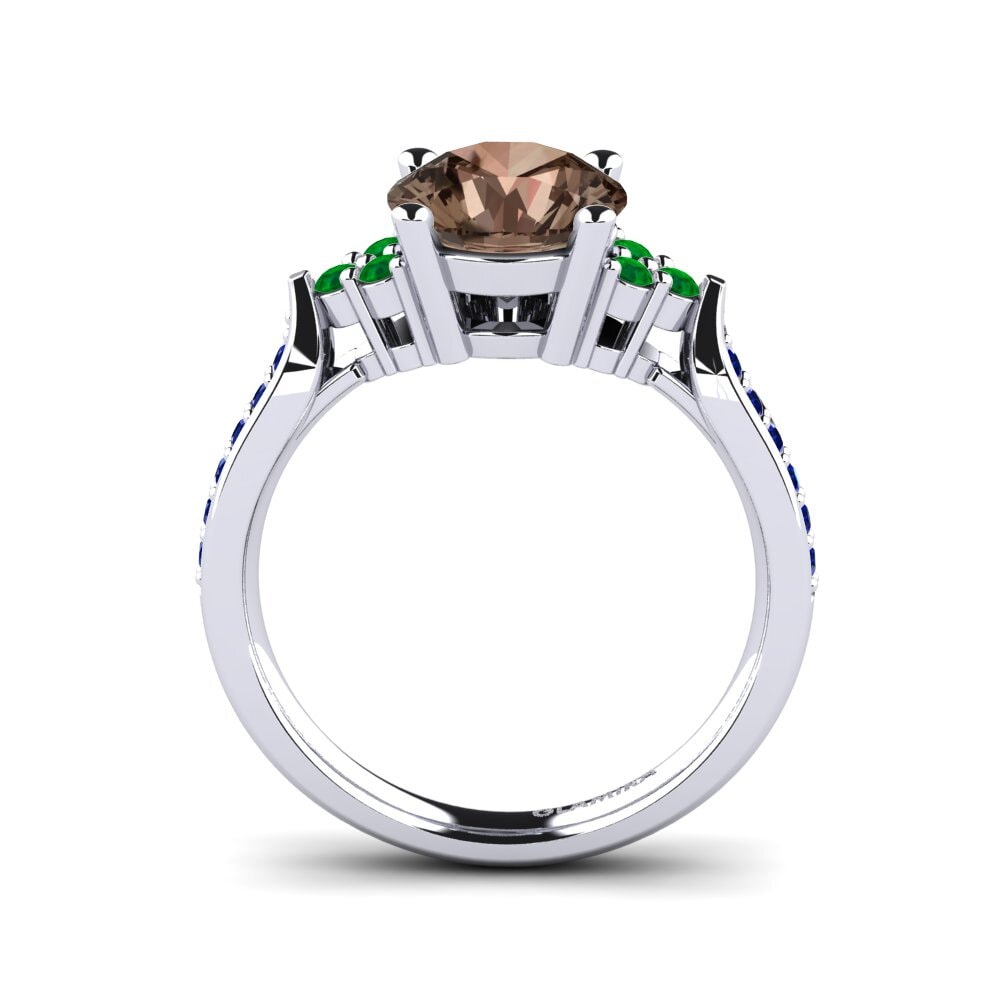 Smoky Quartz Engagement Ring Cassidy 2.0 crt
