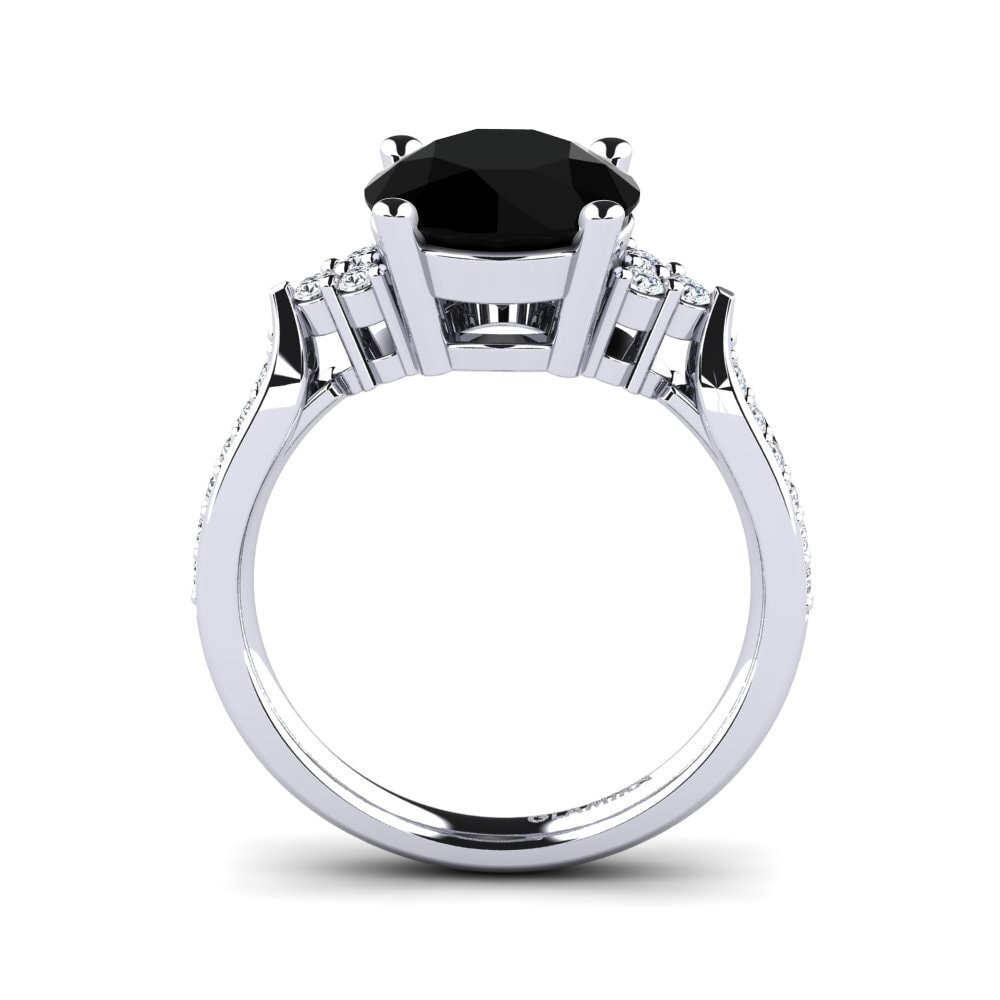 Zafiro negro Anillo de compromiso Cassidy 3.0 crt