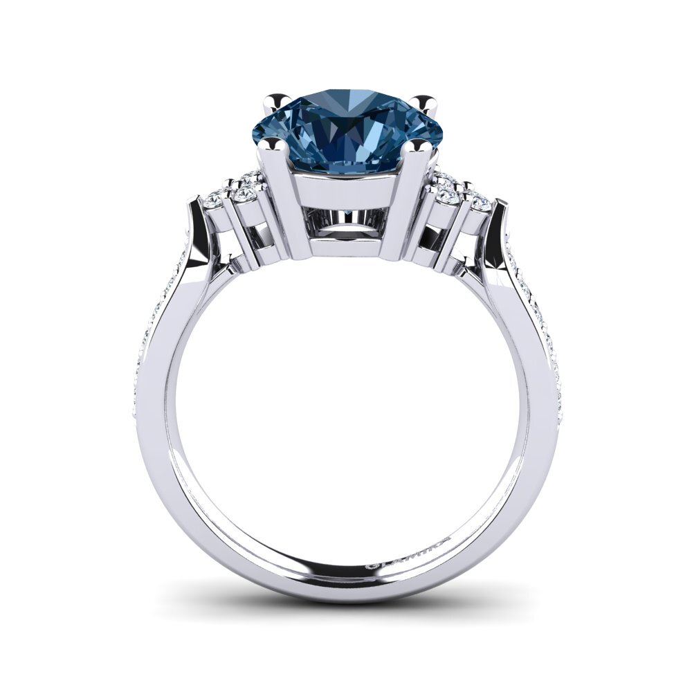 Blue Diamond Engagement Ring Cassidy 3.0 crt