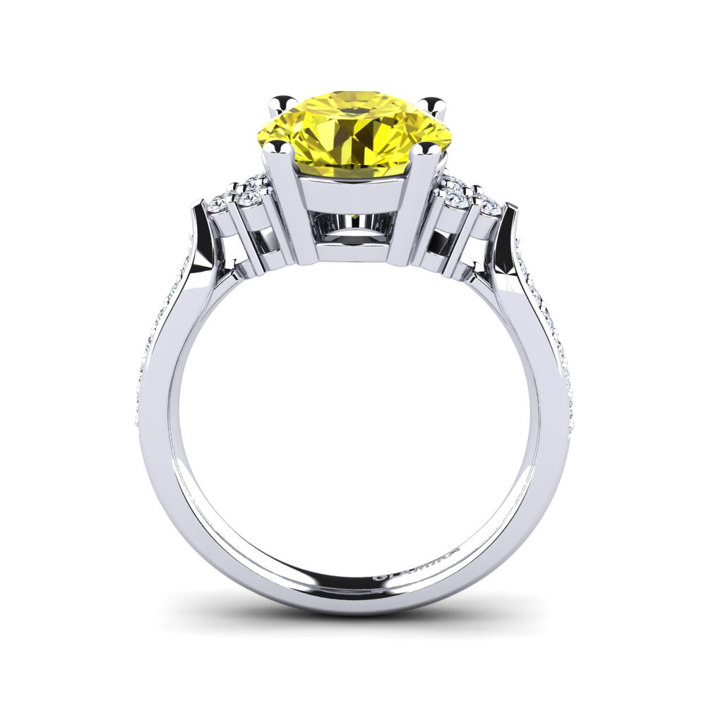 Yellow Diamond Engagement Ring Cassidy 3.0 crt