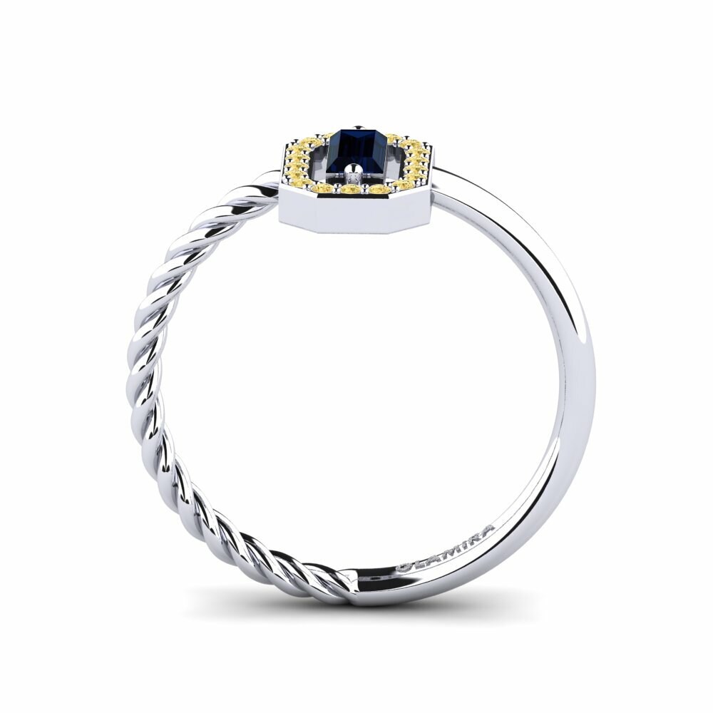 Zafiro Anillo de compromiso Cast
