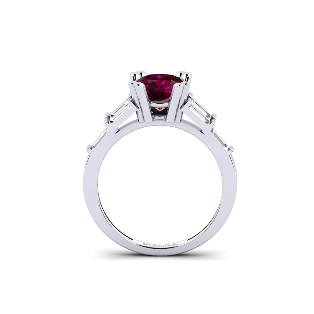 Rhodolite Garnet Engagement Ring Castres