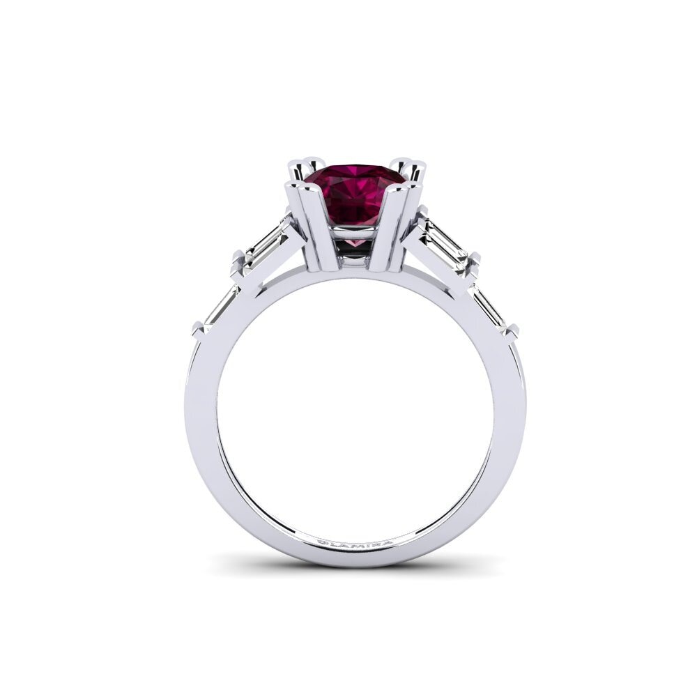 Granate Rhodolite Anillo de compromiso Castres