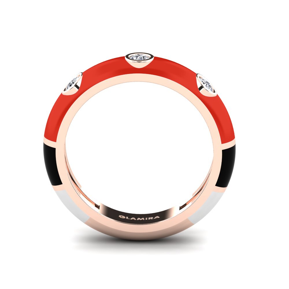 Rotgold 375 Ring Catena