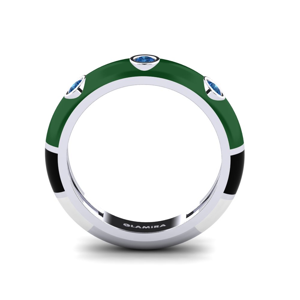 Dunkelblauer Zirkonia Ring Catena