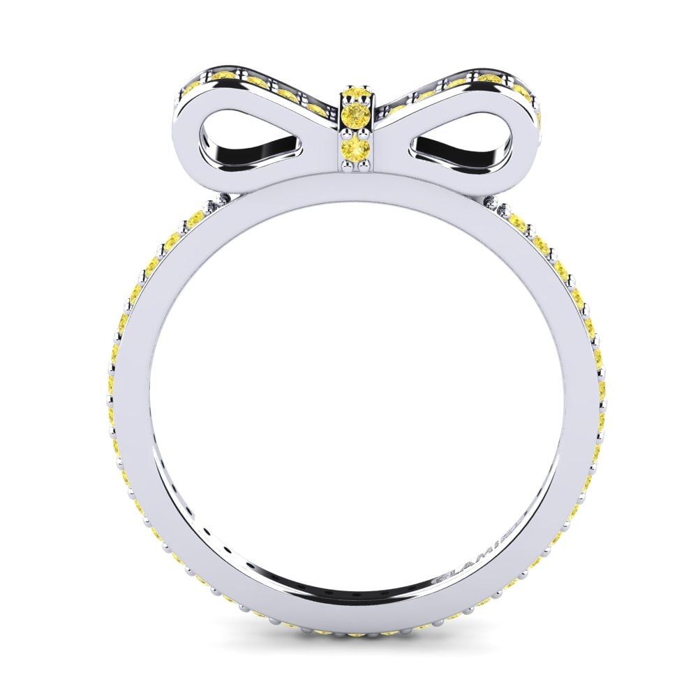 Round Yellow Sapphire Ring Catheline