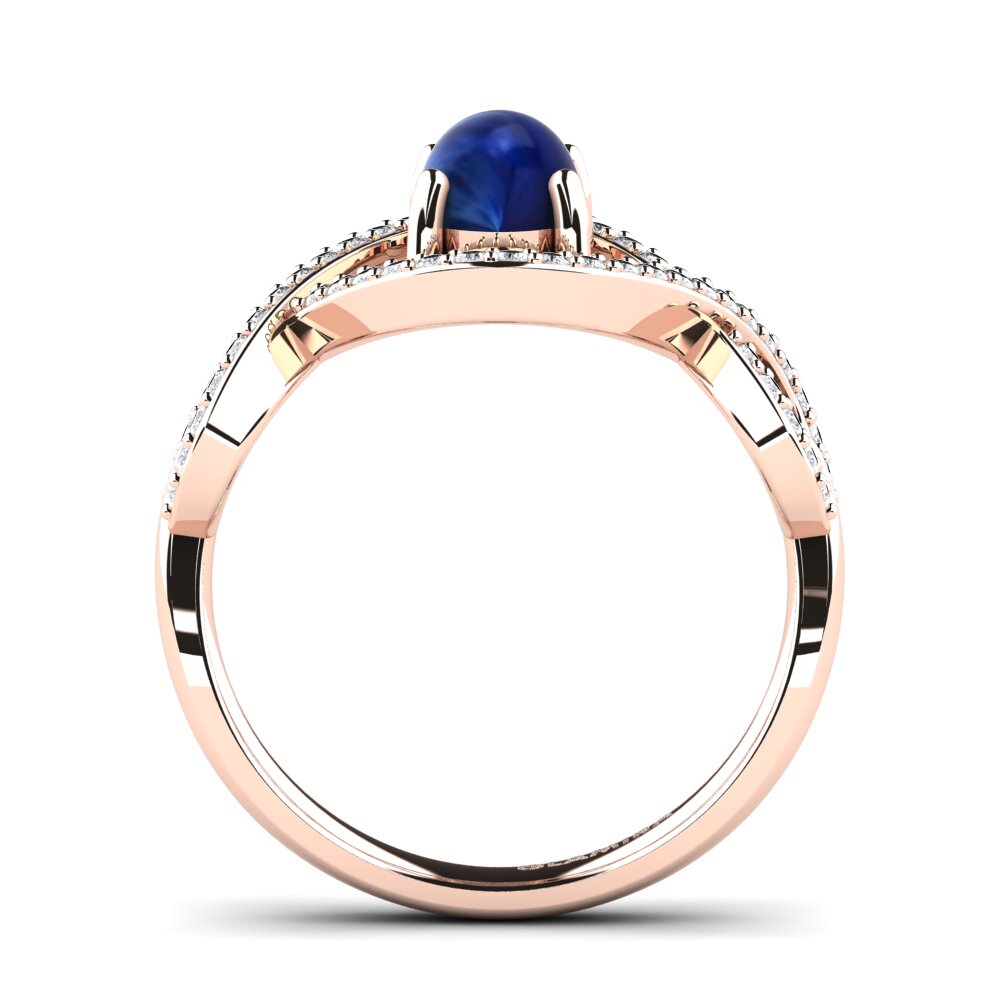 Cabochon Sapphire Ring Cecania