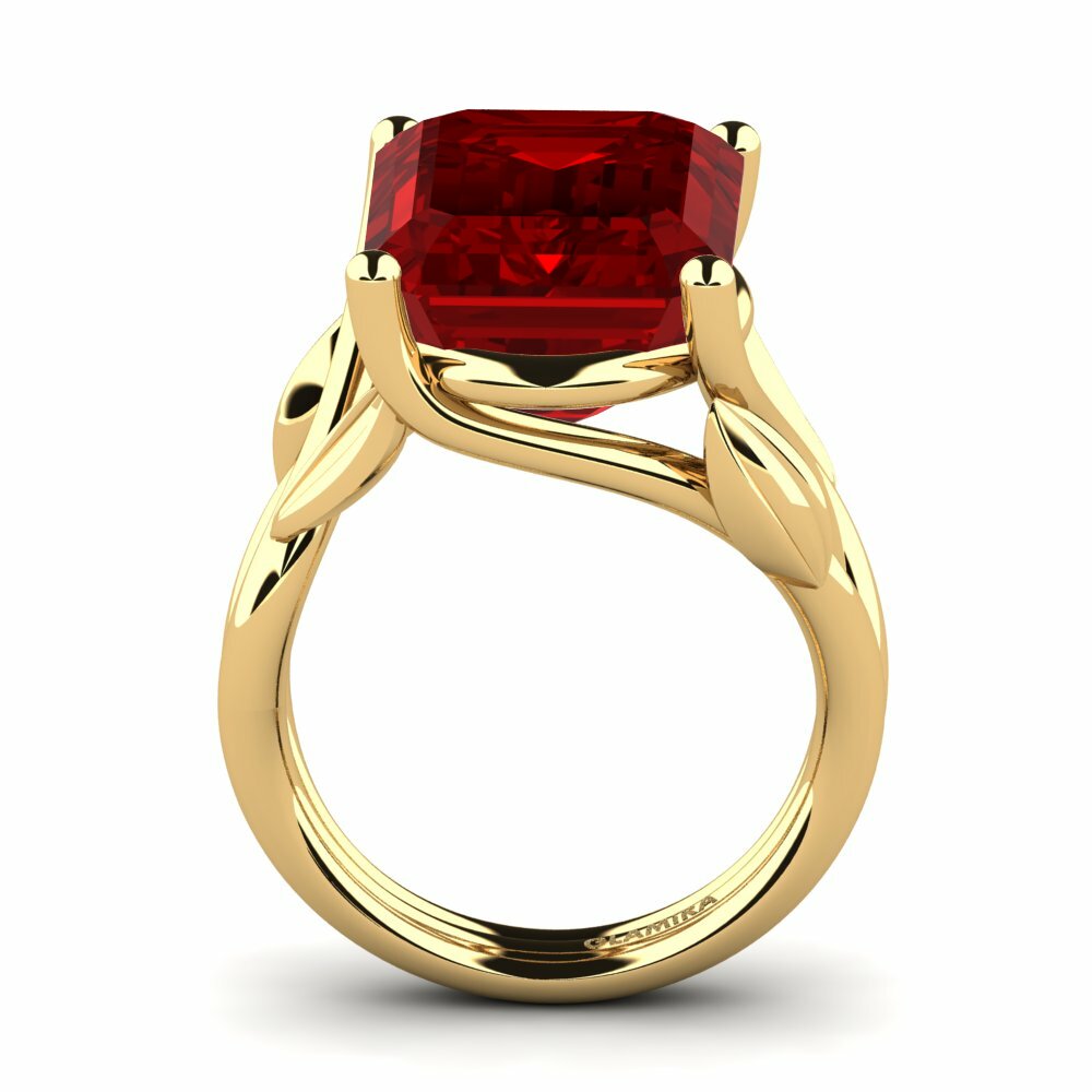 Rubis (créé en laboratoire) Bague Cecila