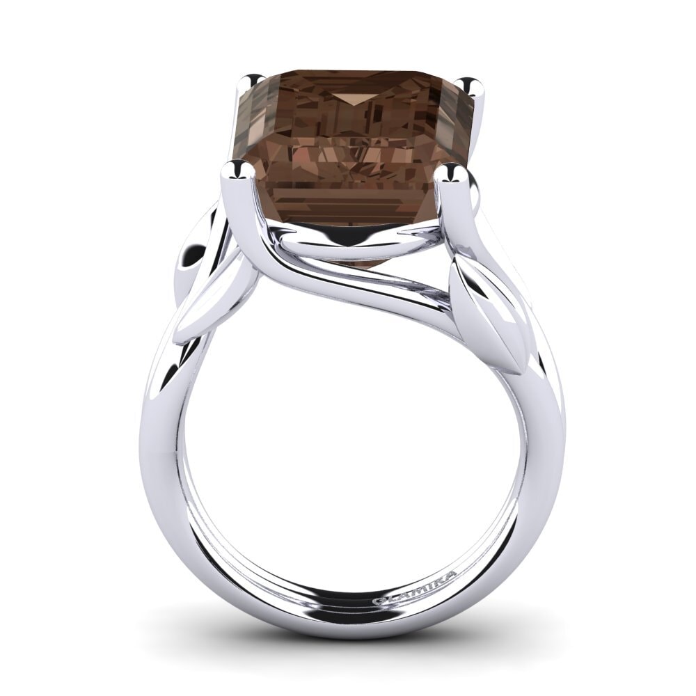 White Silver Ring Cecila