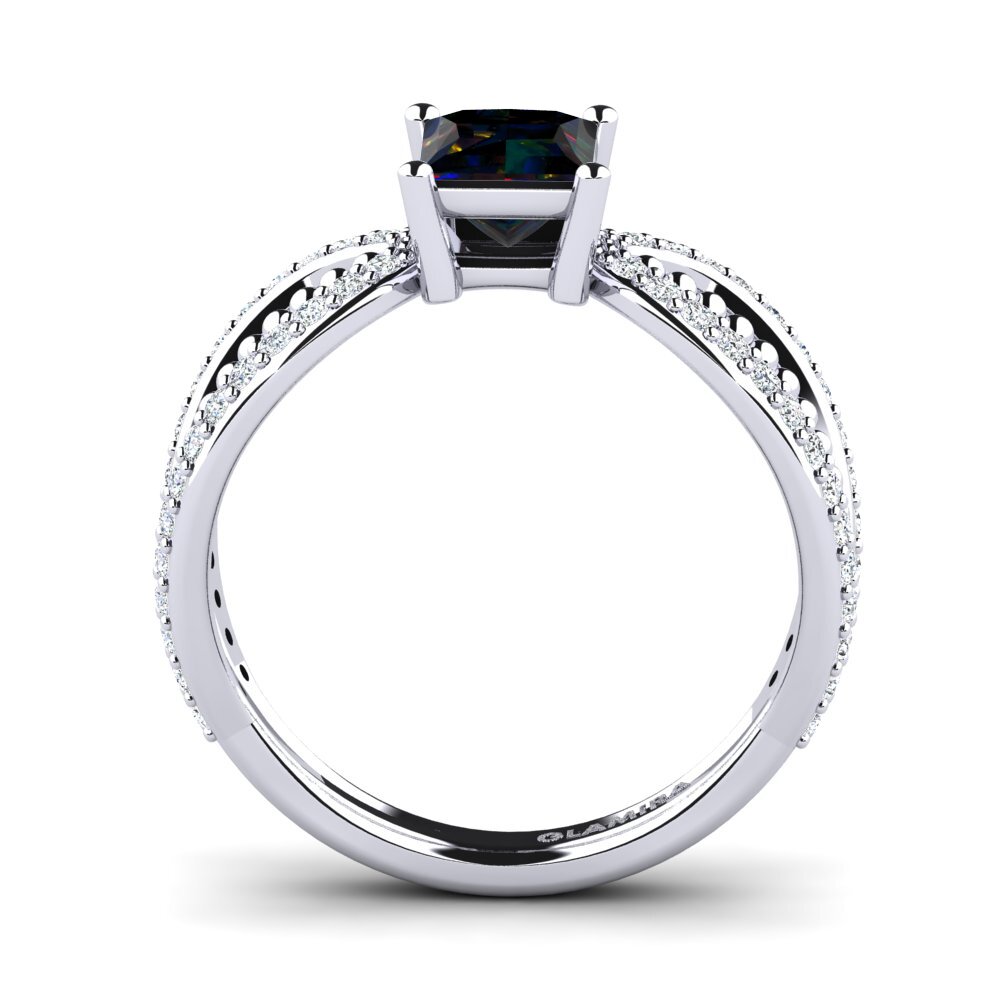 Black Opal Women's Ring Ceise