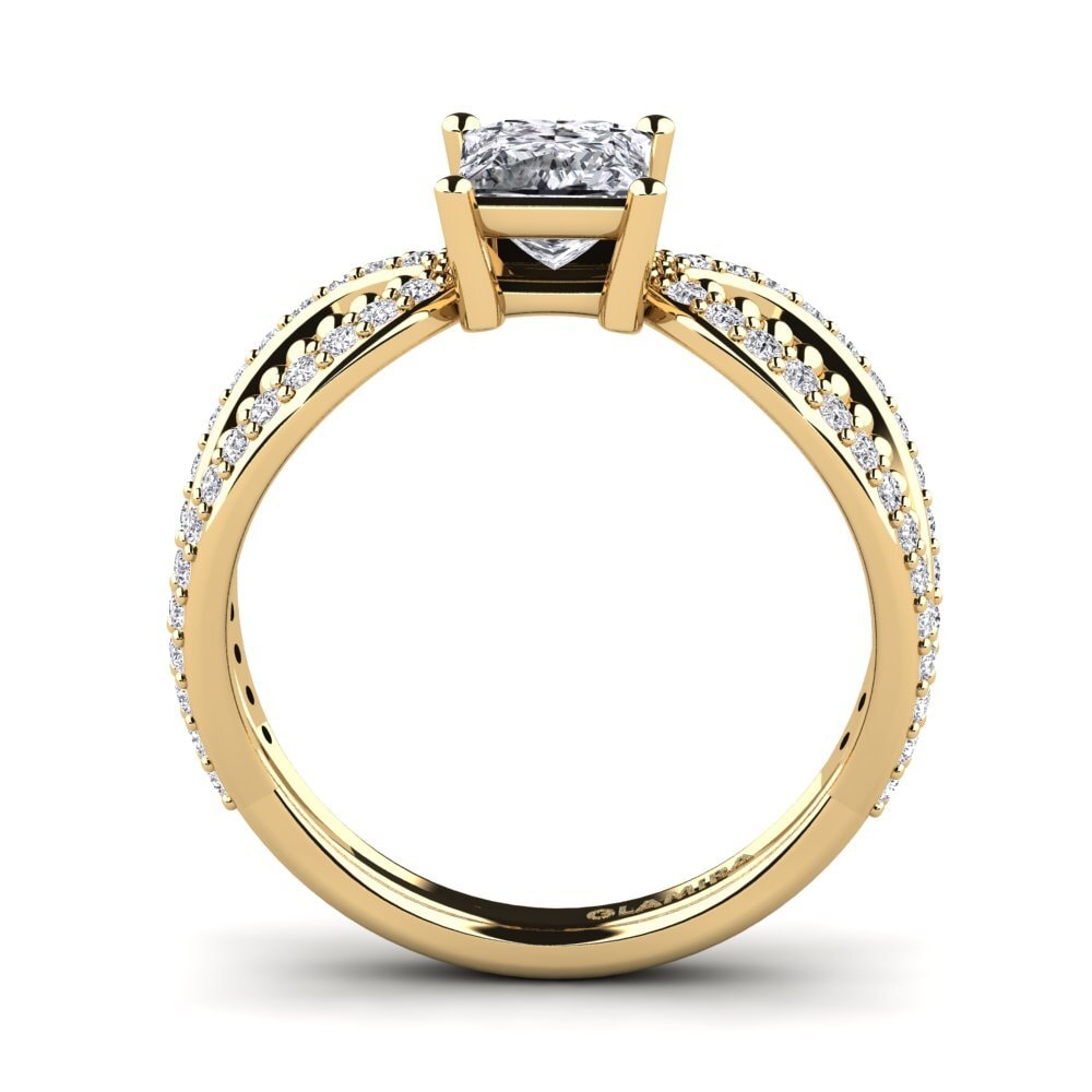 14ct Yellow Gold Diamond Women's Ring Ceise