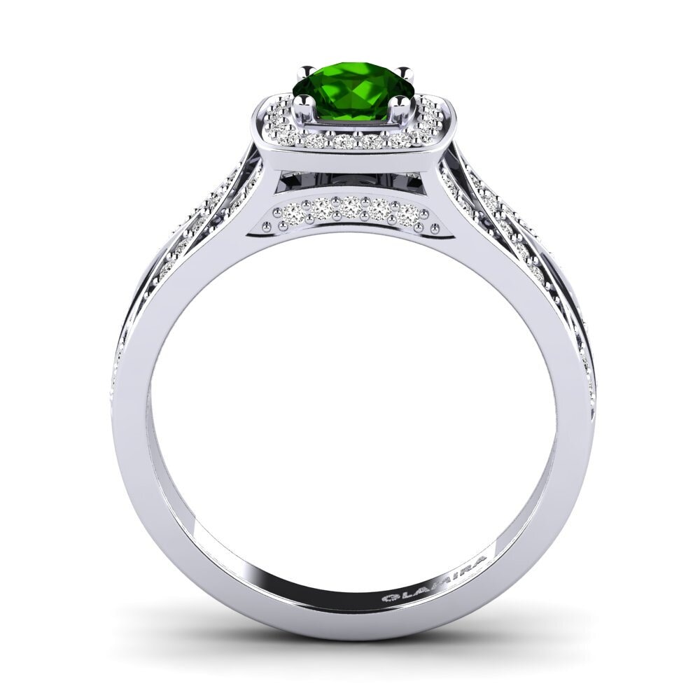 Green Tourmaline Engagement Ring Celesse