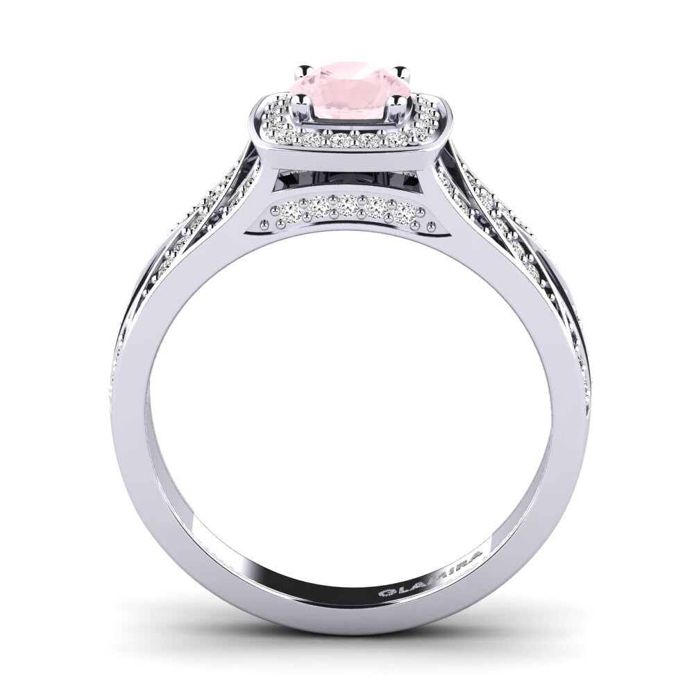 Rose Quartz Engagement Ring Celesse