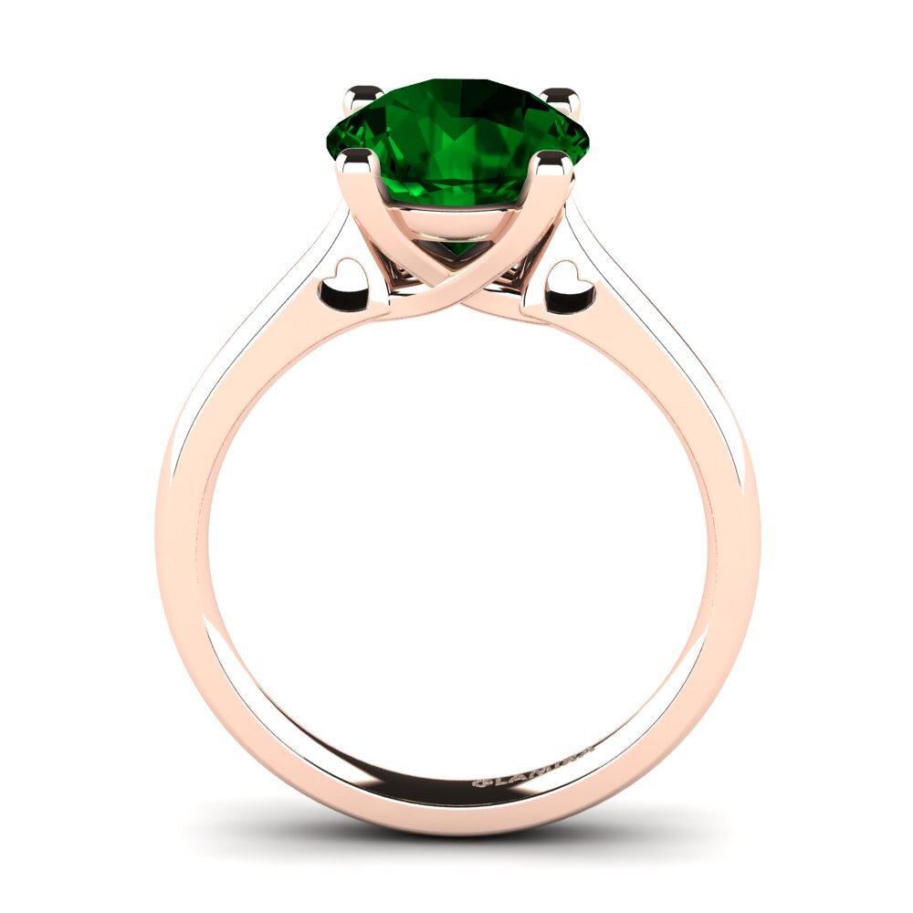 Green Zirconia Engagement Ring Céline 3.0 crt