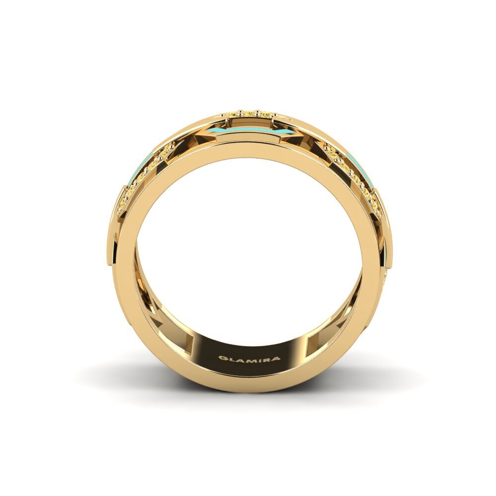 Gelber Diamant Ring Cendre