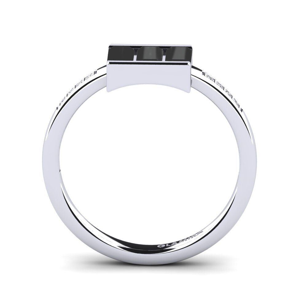 Black Diamond Engagement Ring Centaur