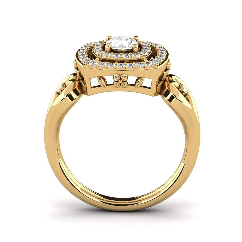 Zafiro blanco Anillo de compromiso Ceria