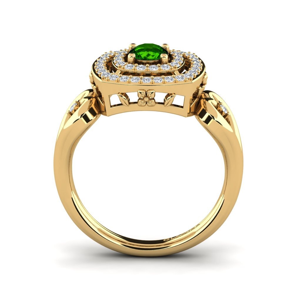Green Tourmaline Engagement Ring Ceria