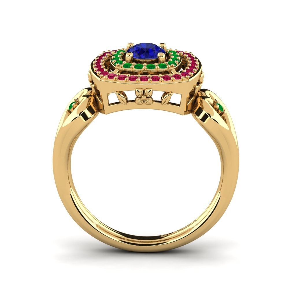 Sapphire (Lab Created) Engagement Ring Ceria