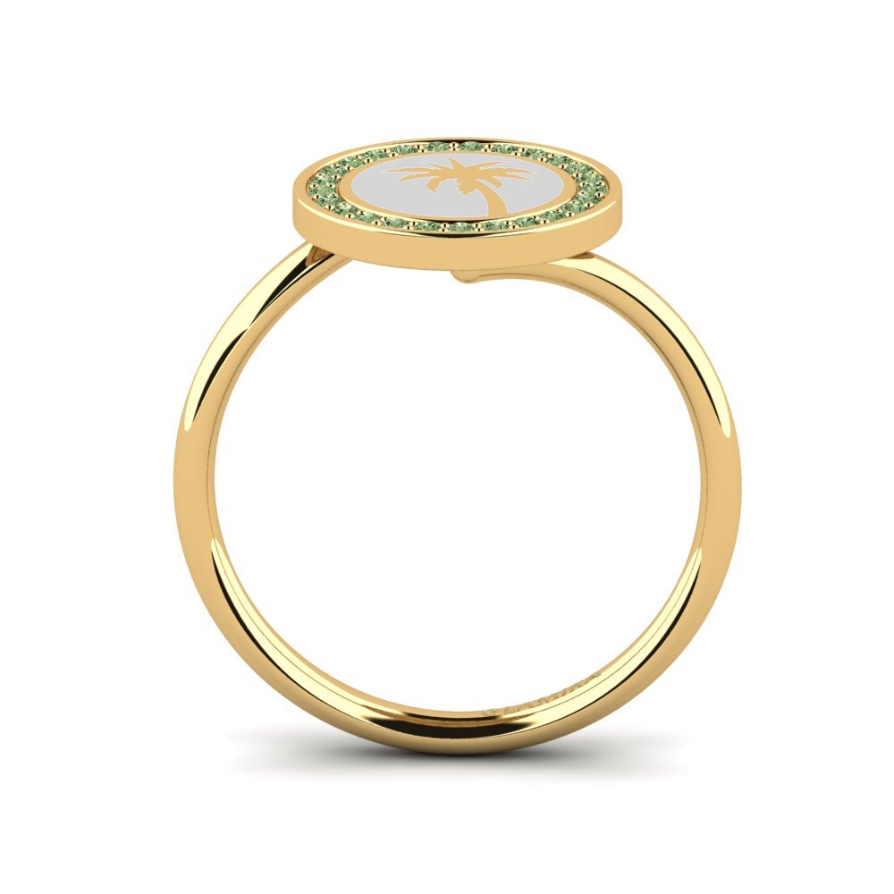 Grüner Diamant Ring Cetu