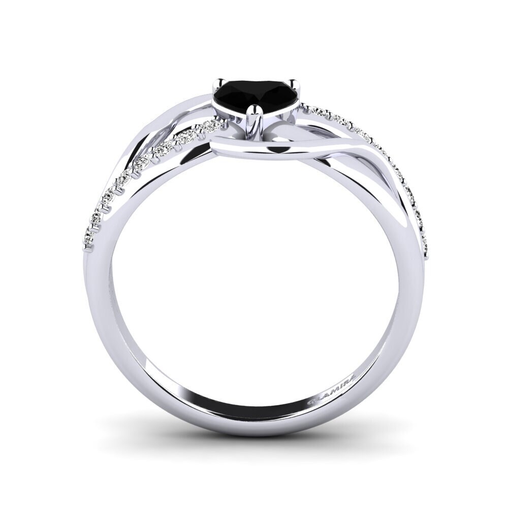 Ónix Negro Anillo Cgani