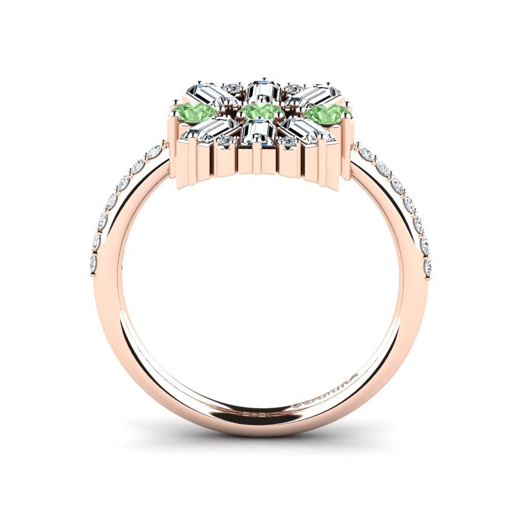 Diamante Verde Anillo de compromiso Chantierra