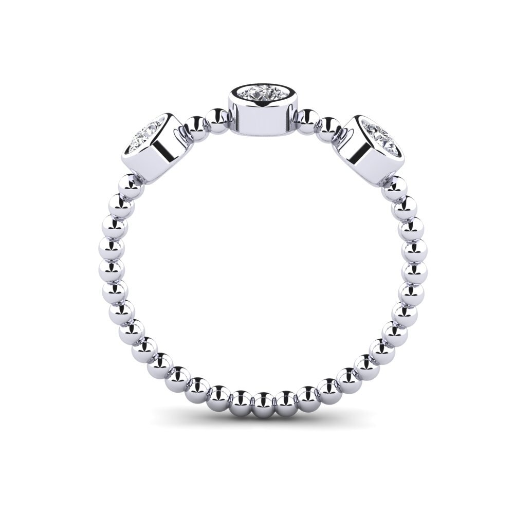 Moissanite Anel de Noivado Chantr