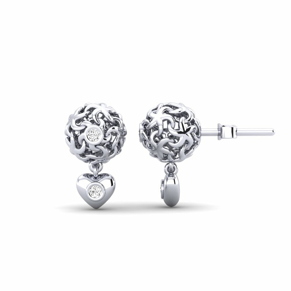 Moissanite Boucle d'oreille femme Chasity
