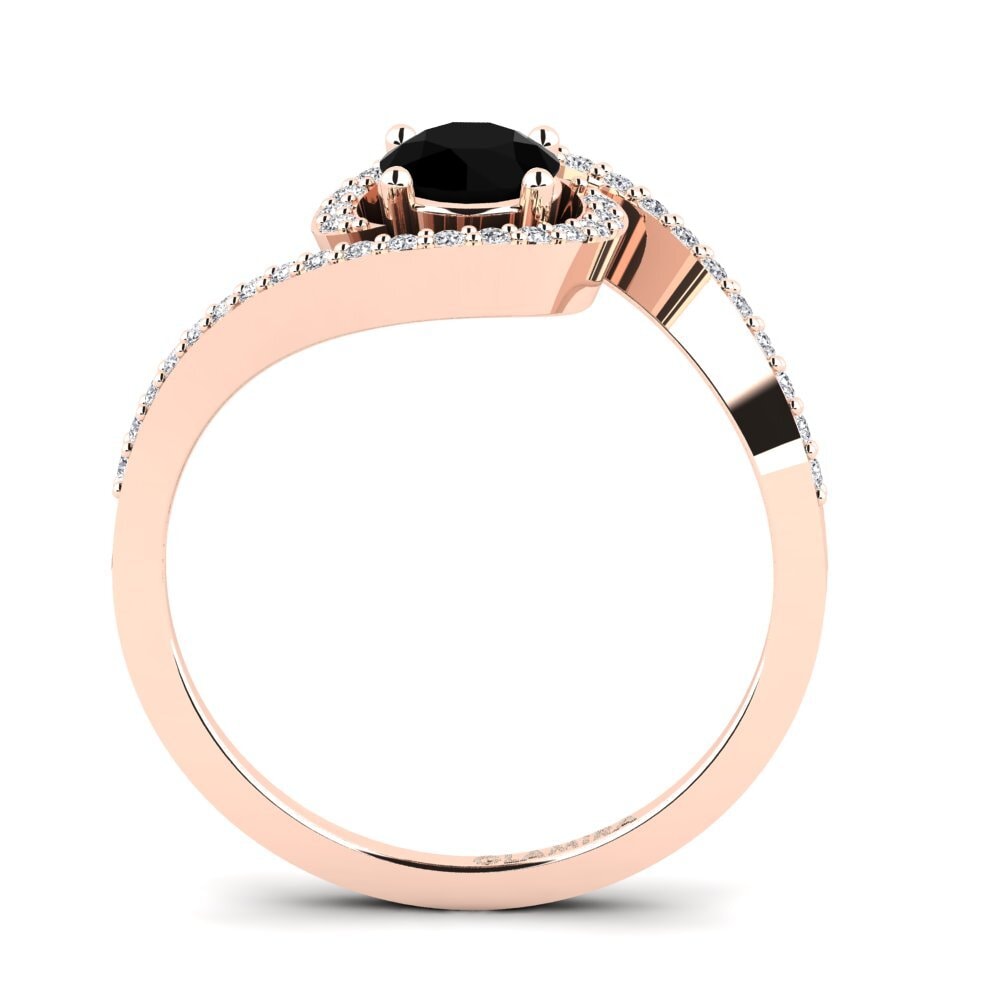 Black Diamond Engagement Ring Chasseur