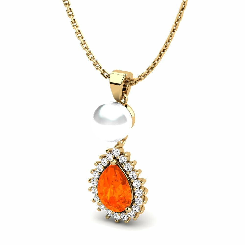 Opale de Feu Pendentif pour femme Chastella