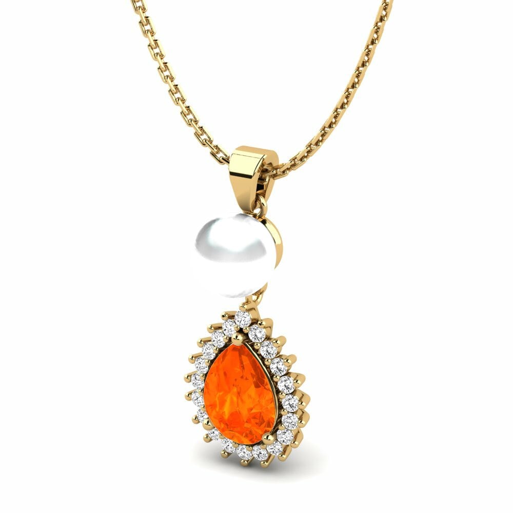 Fire-Opal Women's Pendant Chastella