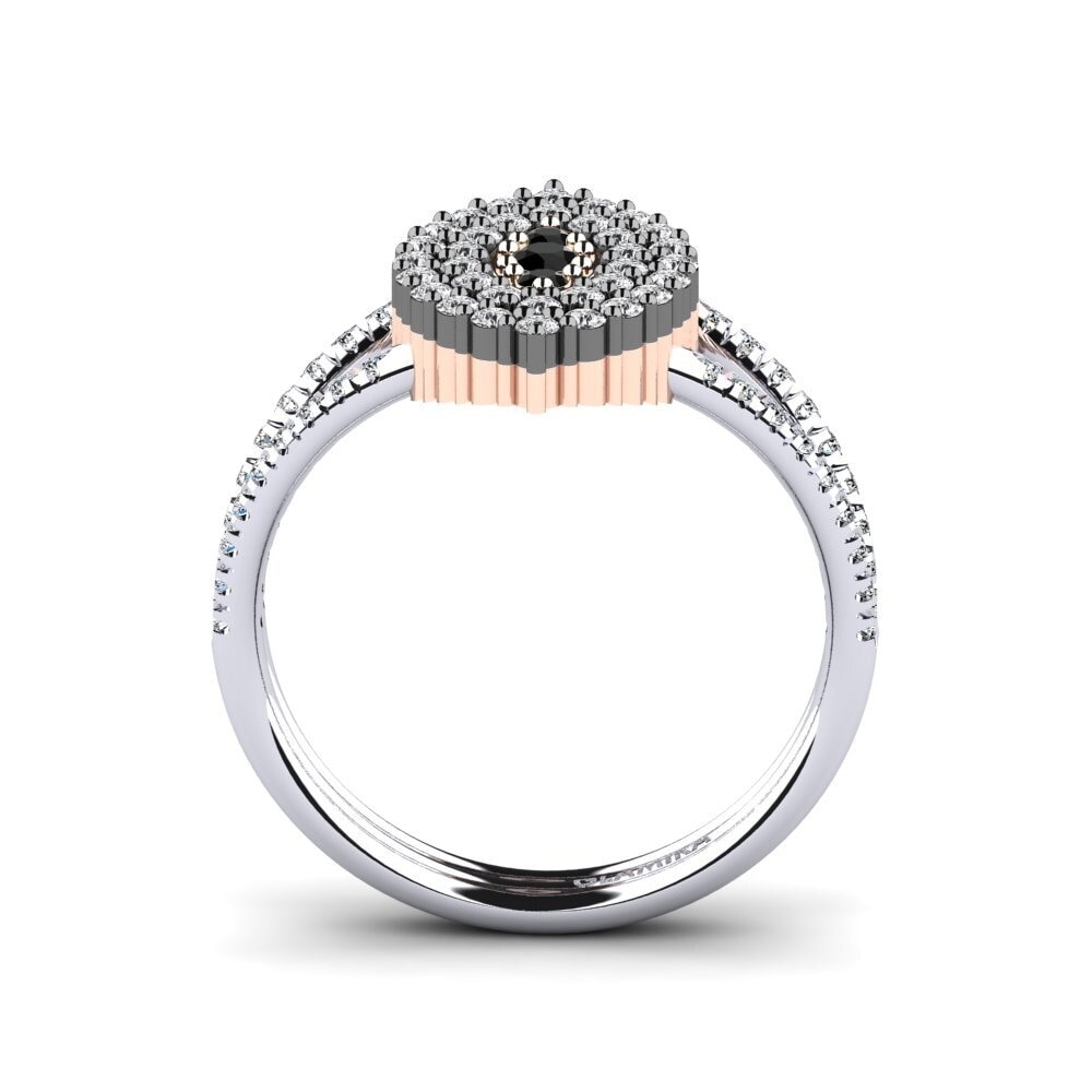 Black Diamond Engagement Ring Chere