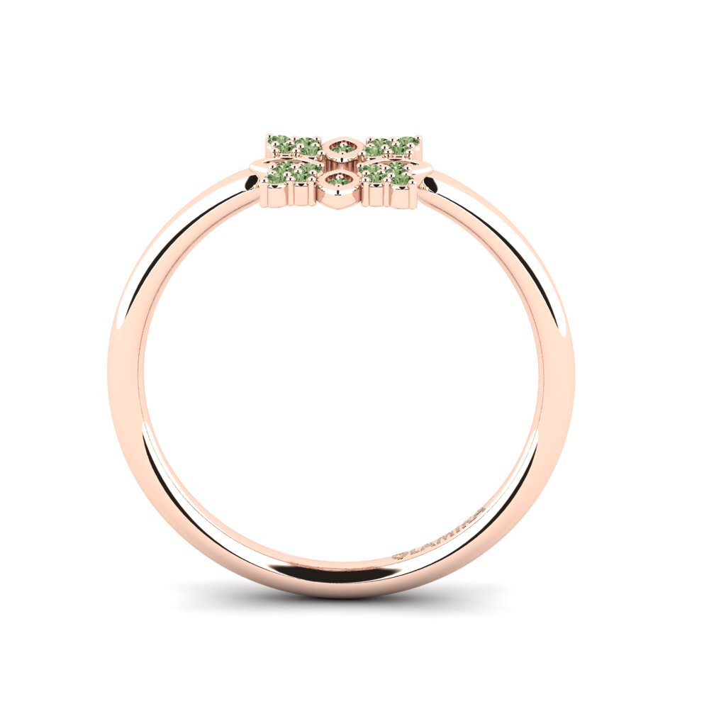Grüner Diamant Ring Chestuge