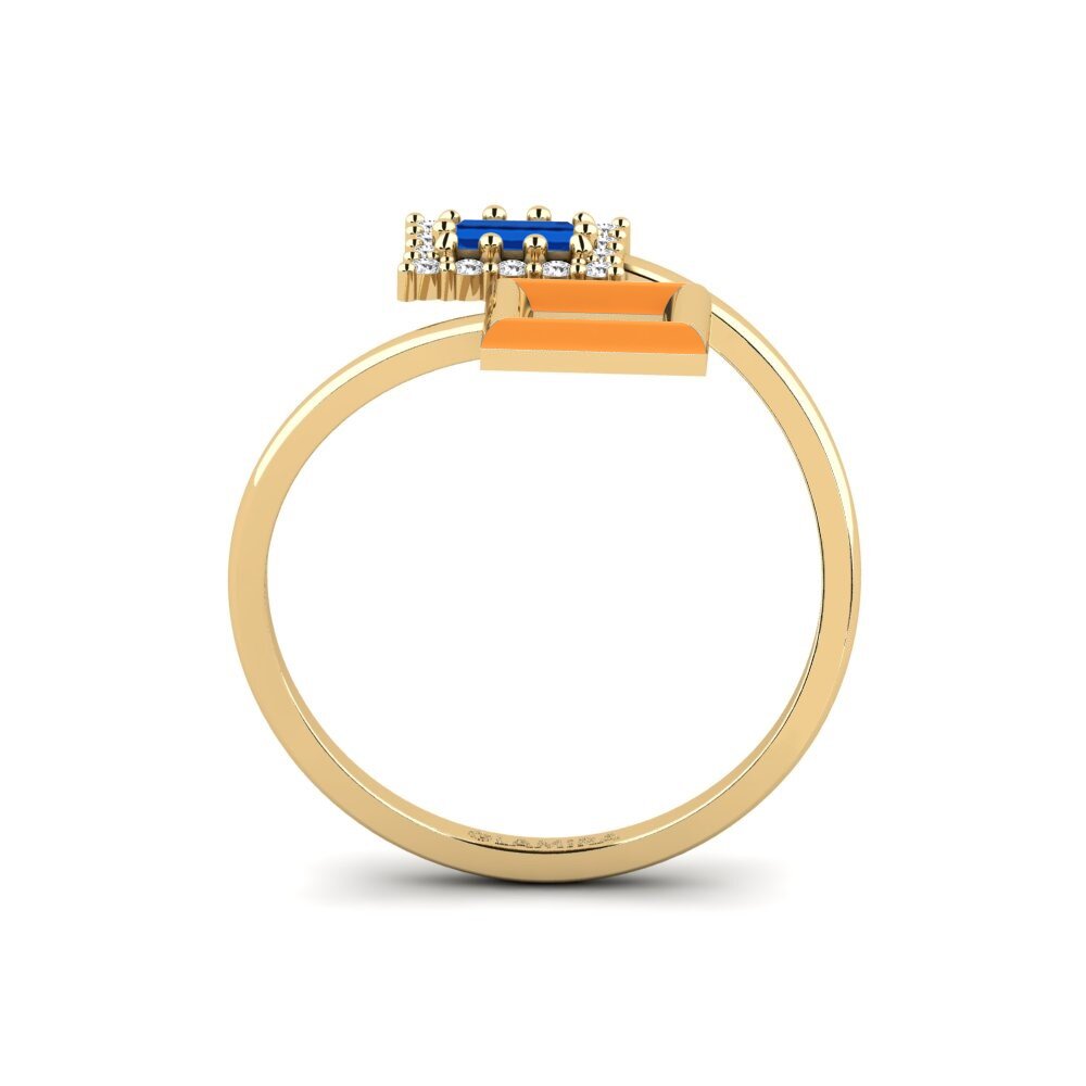 Dunkelblauer Zirkonia Ring Cheswold