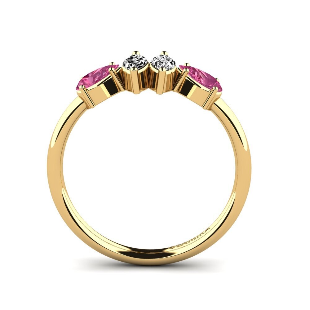 Turmalina rosa Anillo Chevet