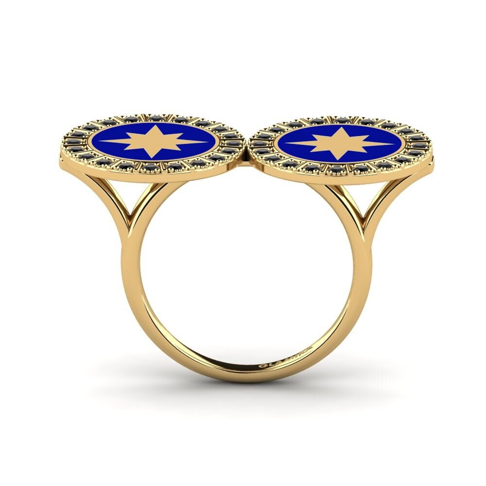 Schwarzer Saphir Ring Chiba