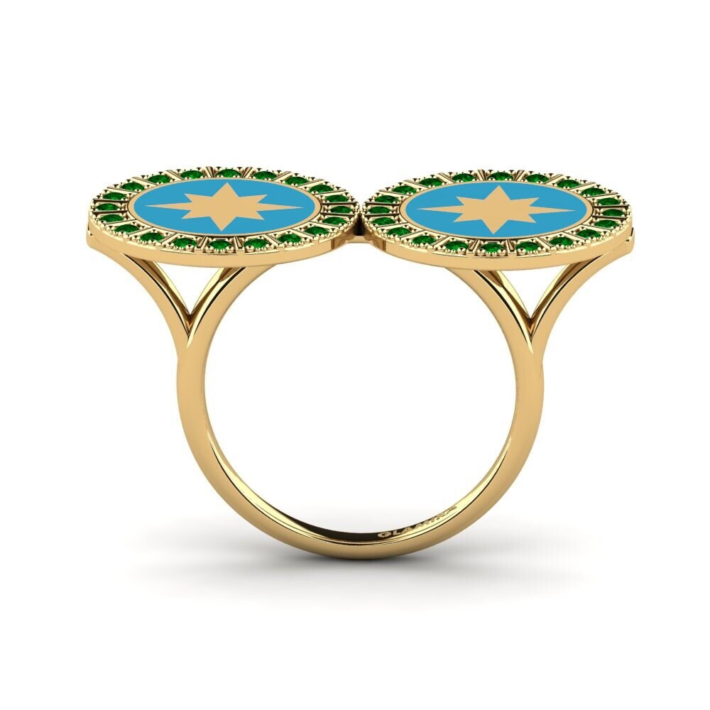 Grüner Zirkonia Ring Chiba