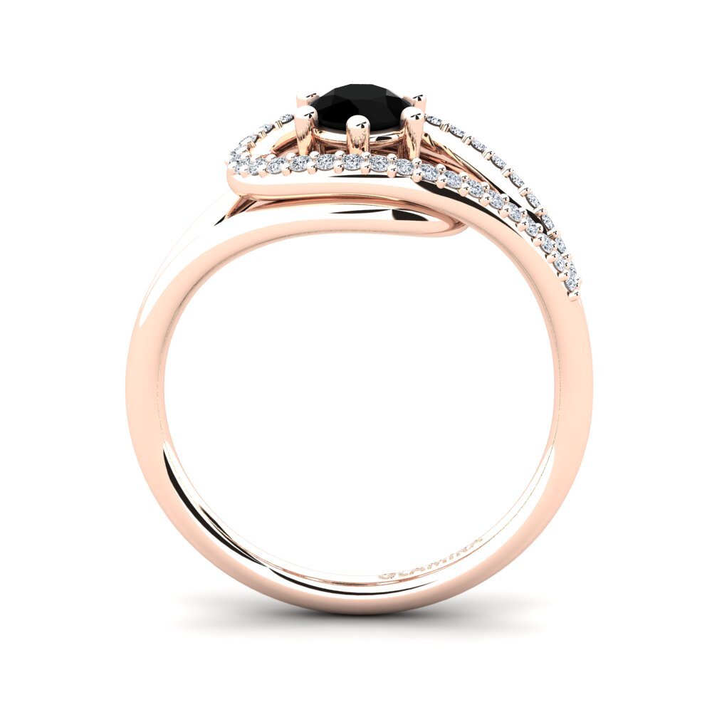 Black Diamond Engagement Ring Chlodette