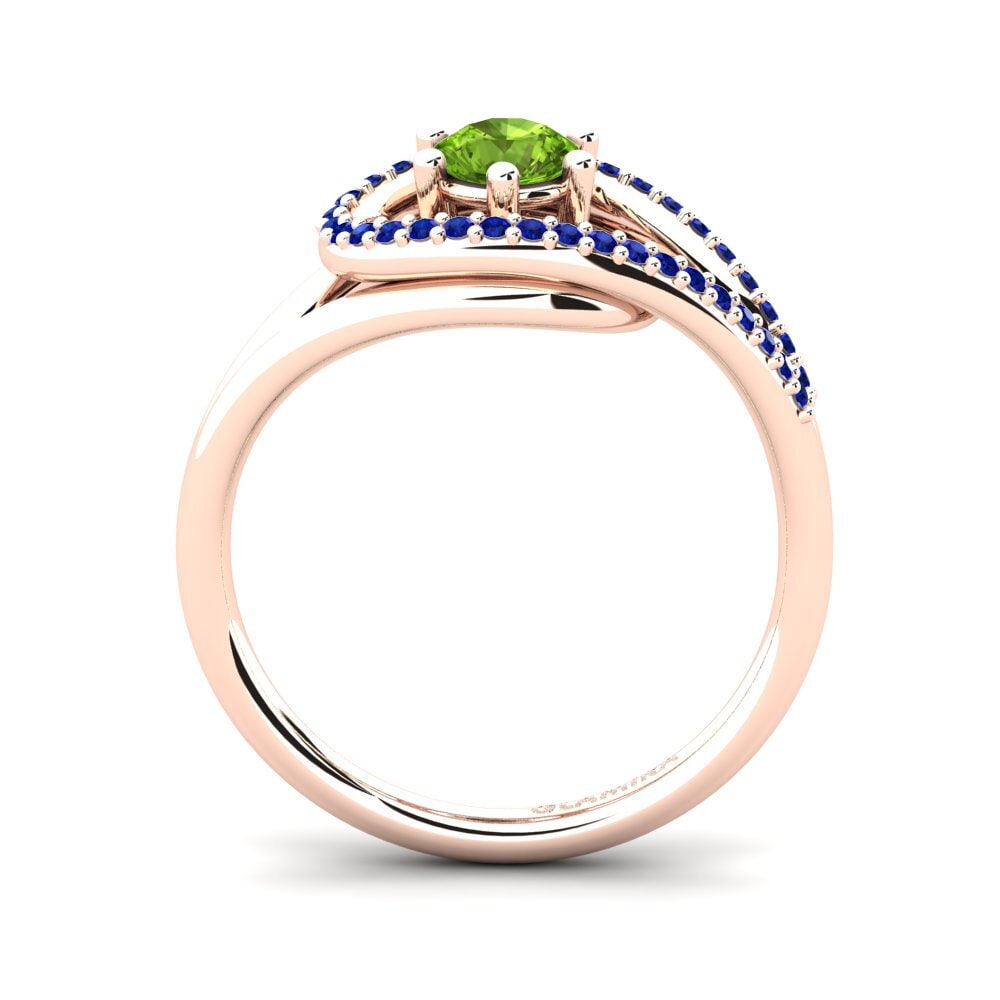 Peridot Engagement Ring Chlodette