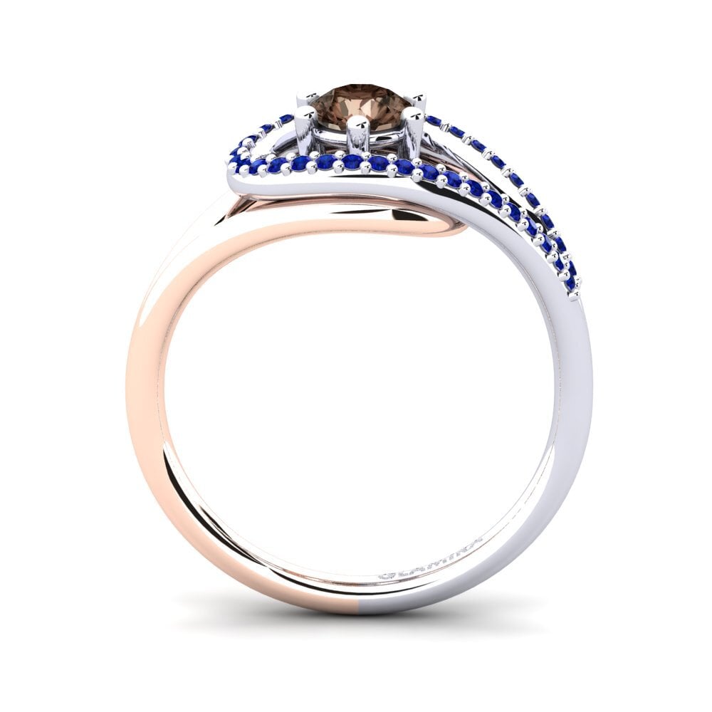 14k White & Rose Gold Engagement Ring Chlodette