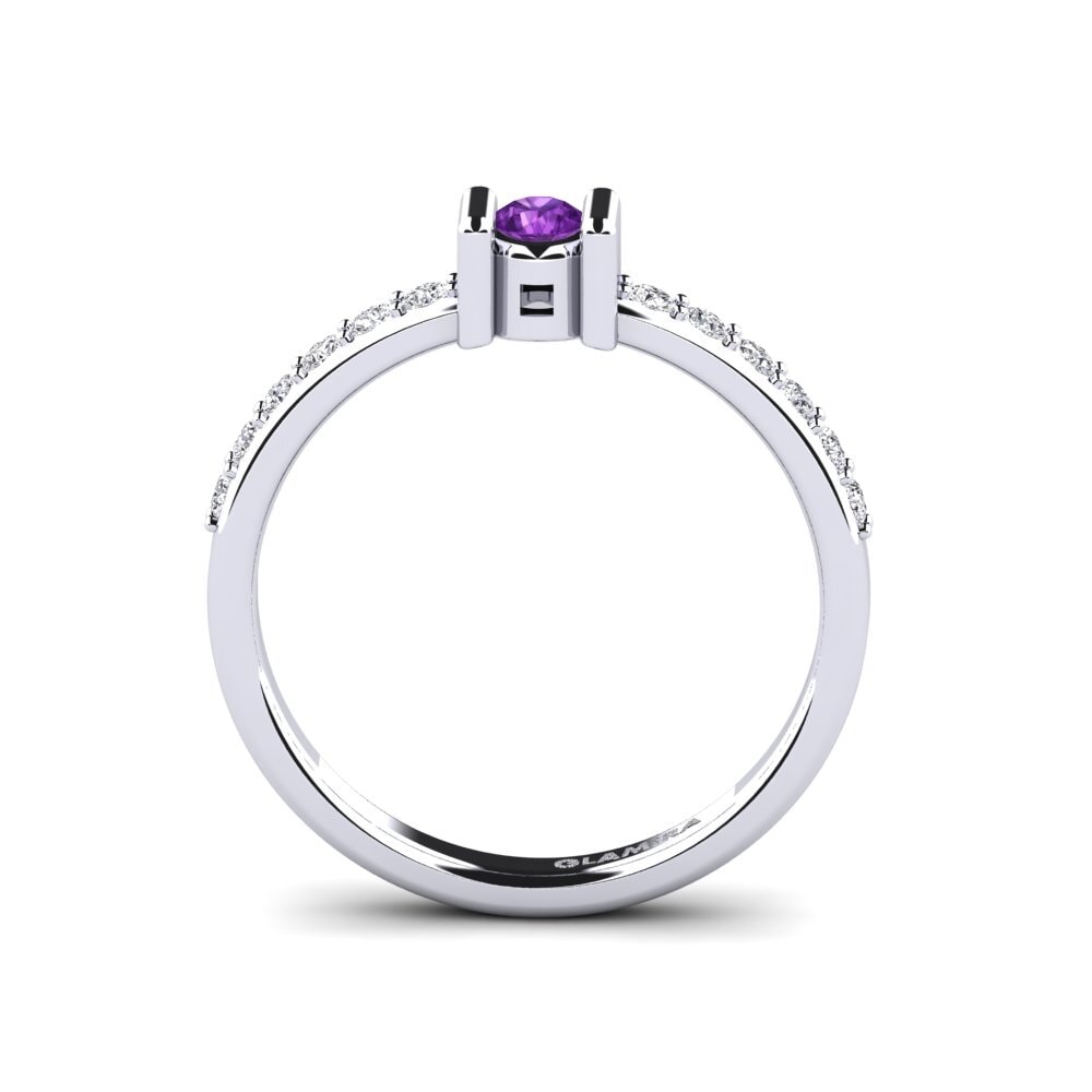 Amethyst Engagement Ring Chlorure