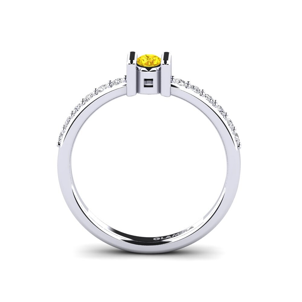 Yellow Sapphire Engagement Ring Chlorure
