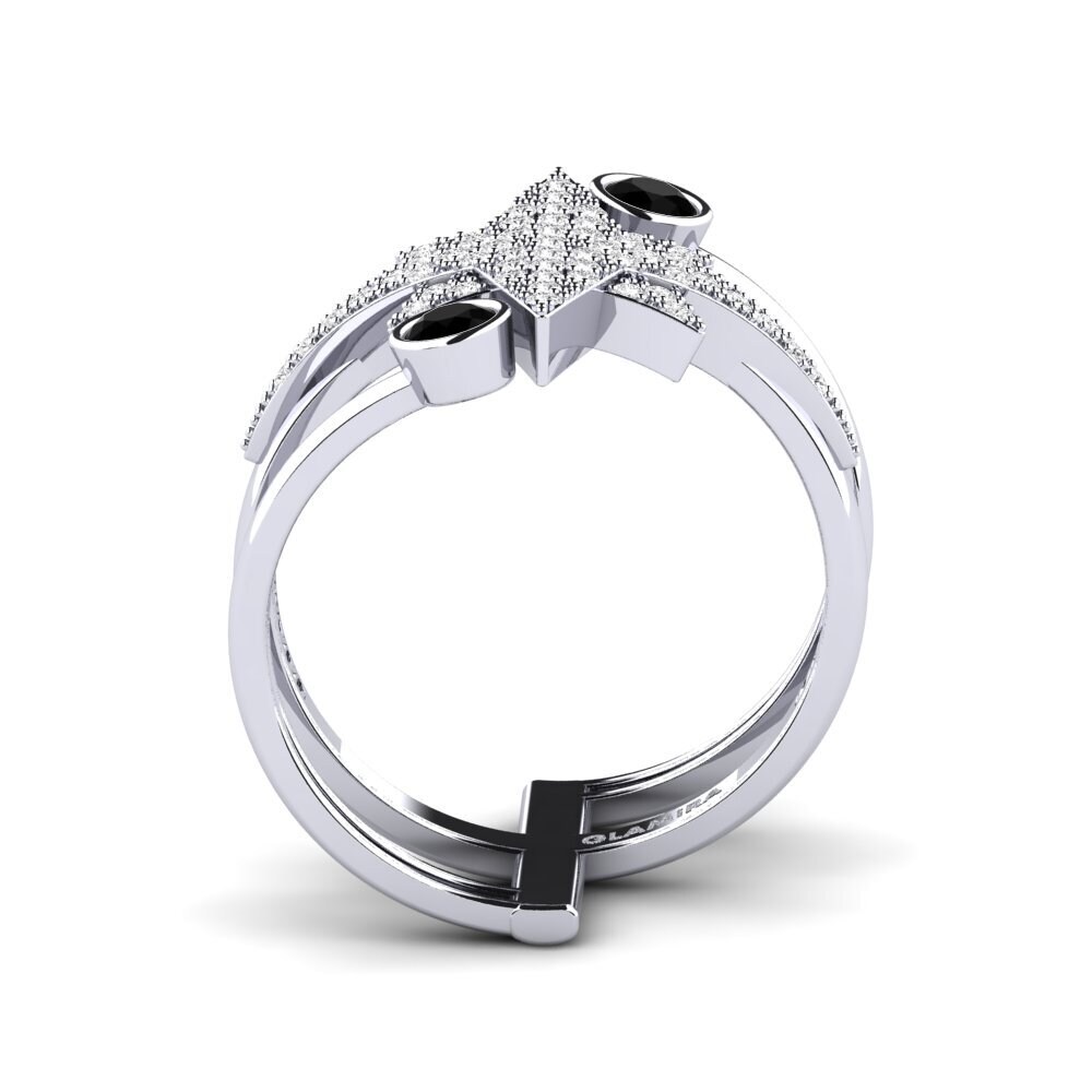 Saphir noir Bague Chort