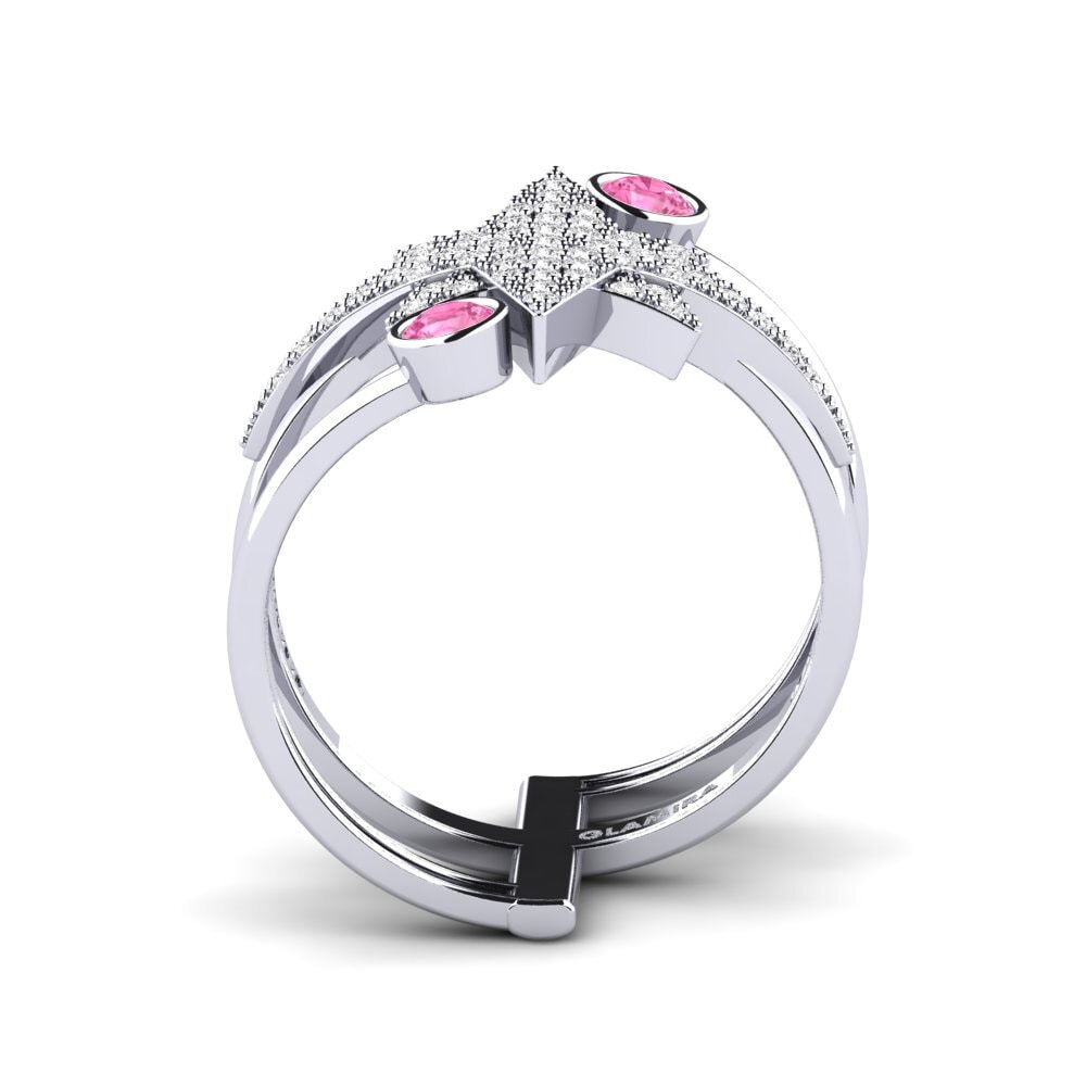 Zafiro Rosado Anillo Chort