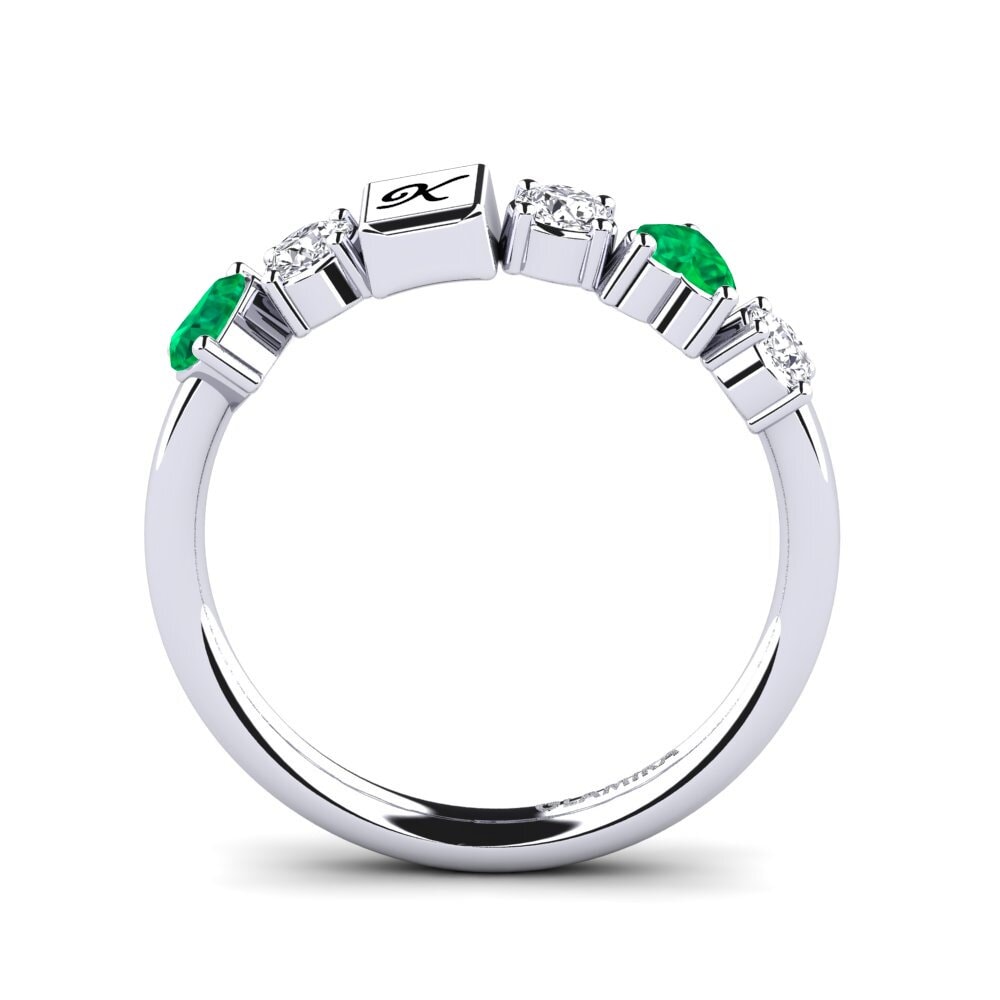 Heart Emerald Ring Ciera