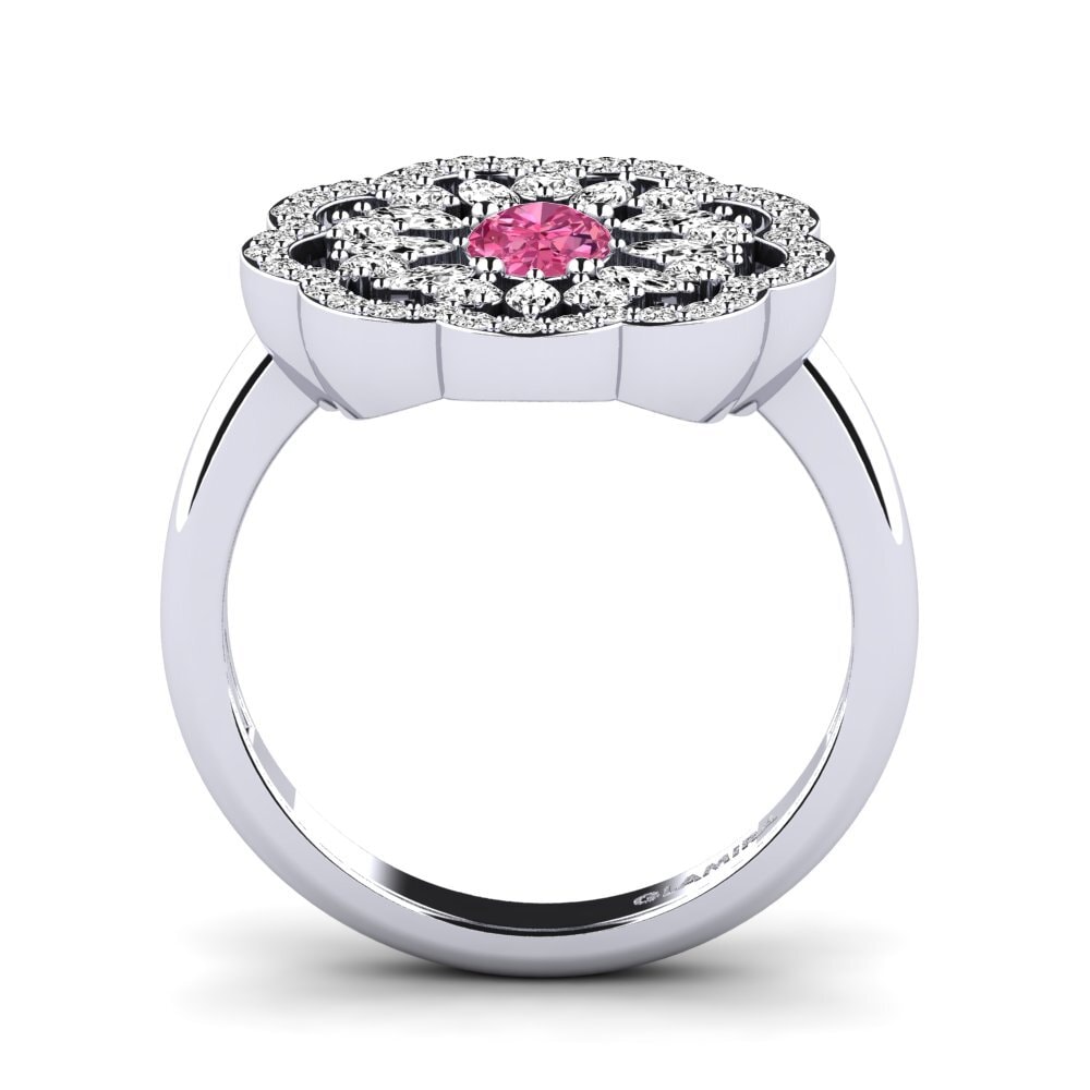 Turmalina rosa Anillo Cigale