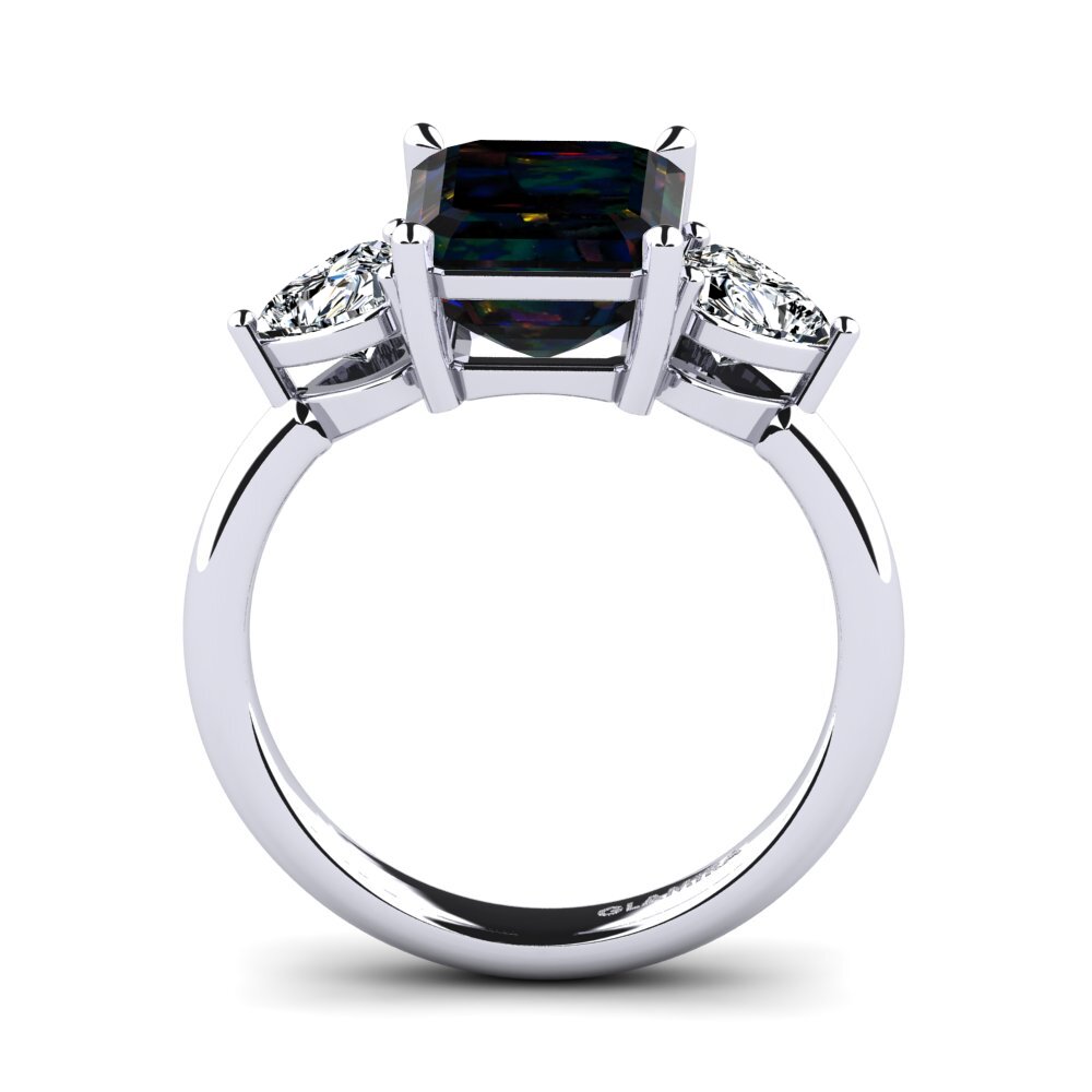 Black Opal Women's Ring Cigo