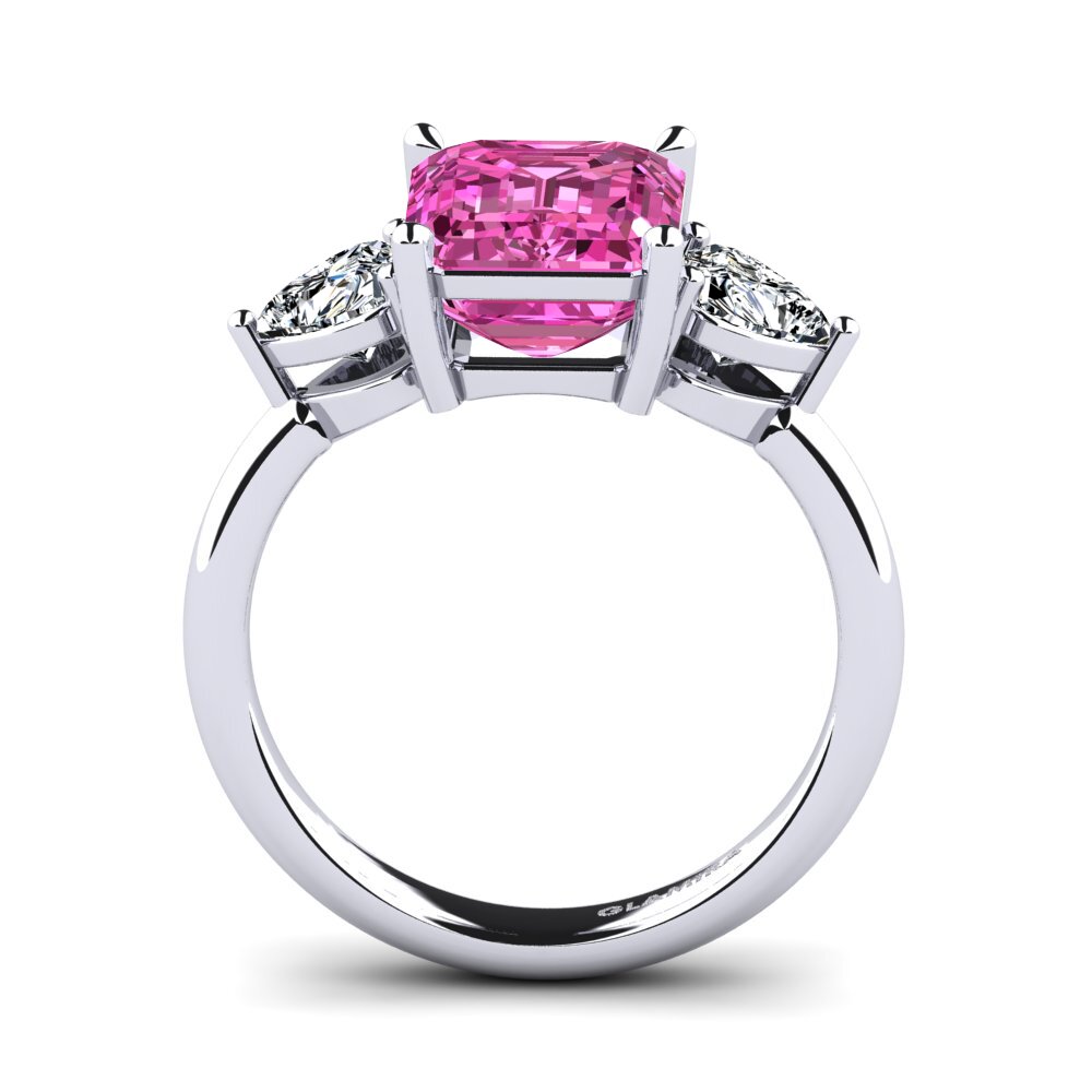Pink Topaz Women's Ring Cigo