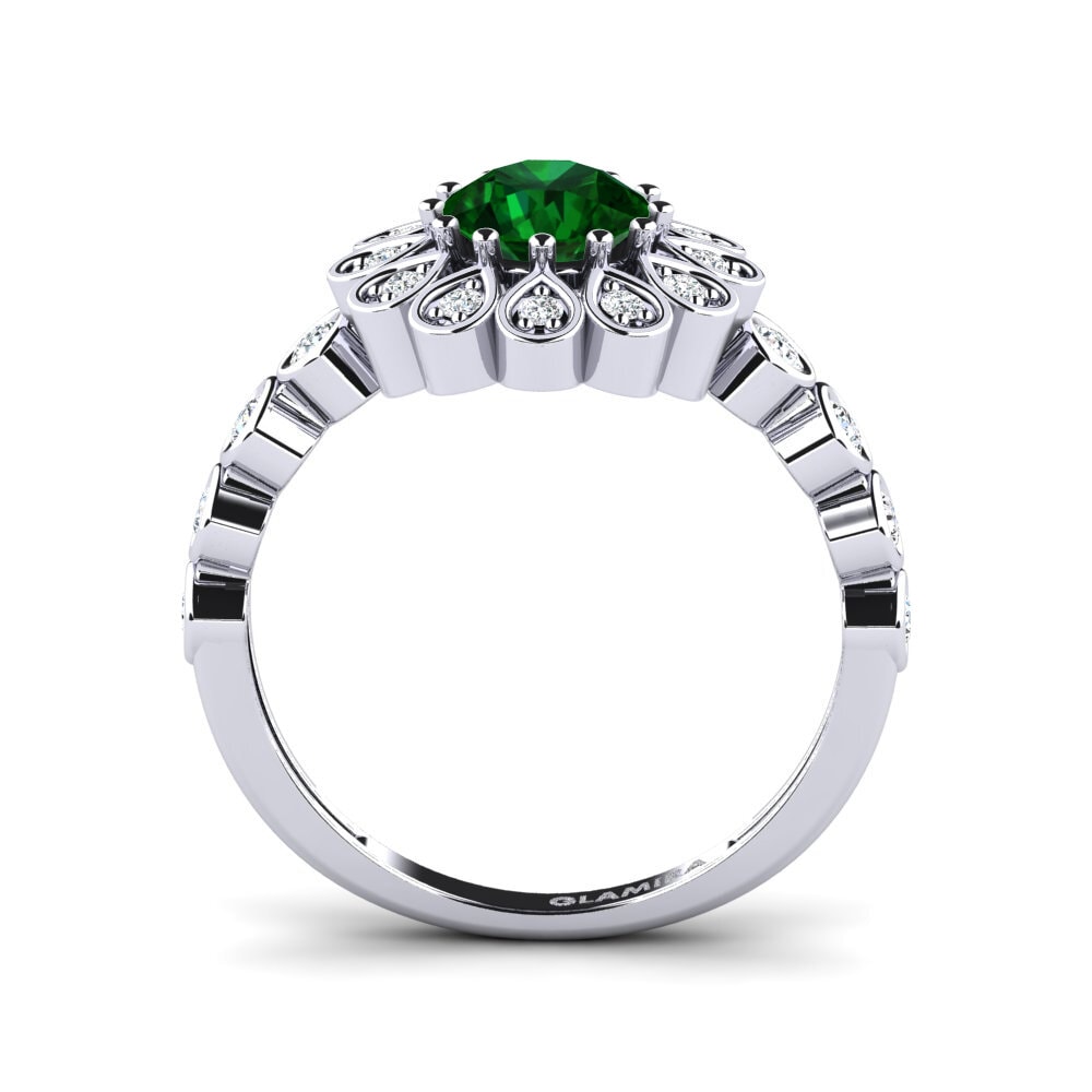 950 Palladium Tsavorite Ring Cikliption